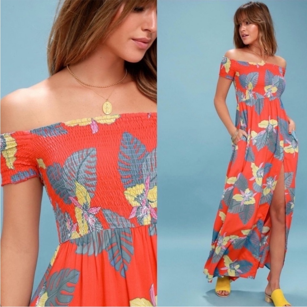 Lulu’s tropical print floral maxi dress - Picture 5 of 11
